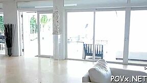 Young 18+ Angels Suck Cock in Rough POV Hardcore Sex