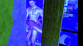 Neighbor got us on cam while at the shower