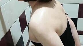 asian guy feels every touch during intense blowjob training.