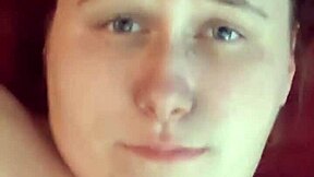 I watch as amateur gets her face covered in cum.