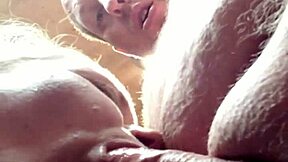 my wife sucks my husbands dick in the shop for cum in mouth and creampie