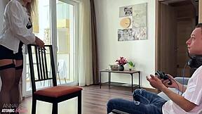 Blonde Teacher Seduces Student in Private Lesson for Intense Action