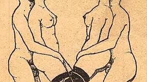 the erotic alphabet featuring vintage comic characters