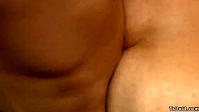 Shemale Catches Roommate Masturbating and Takes Control with Hardcore Domination