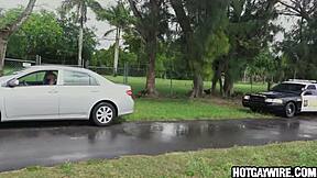 i couldn’t believe it when the cop got a surprise pulling him over!