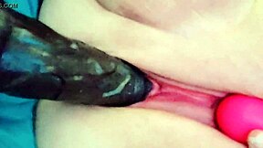 Milky Pussy Gets Fucked By Machine And Big Black Cock. Her Wet Pussy Cums Hard With Toys!