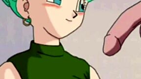 Dragon ball z features bulma and gohan in adventure.