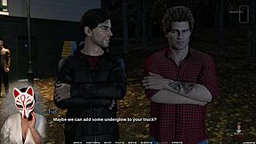 in the race of life ep 7, the anime hentai girl races while her boobs bounce wildly in the game