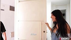 seducing stepbrother's gay friend at home alone