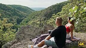 cuck4k husband brings two guys to bang his wife in forest mmf action