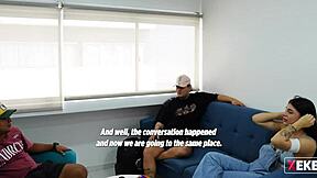 seducing stepbrother's gay friend at home alone