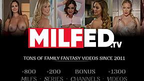 oh wow, the hot mom-in-law moans in ecstasy as her stepdaughter's boyfriend fucks her hard!