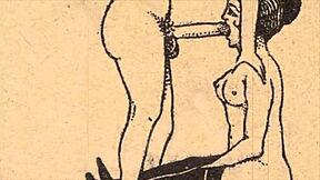 the erotic alphabet featuring vintage comic characters