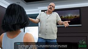 Milfy City Ep 38: Madrasta’s Sara Panties Peek