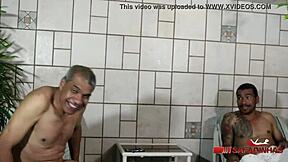 tiozinho and nephew bang hot brunette sara rosa with rubens badaro