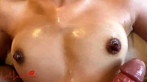 Hey, handjob on small asian boobs with nipple play 😏