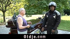 Old Cock Slams Young Teen in Doggystyle