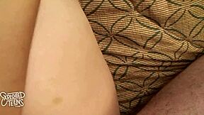 Petite brunette stars in her first adult video?