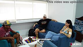 seducing stepbrother's gay friend at home alone