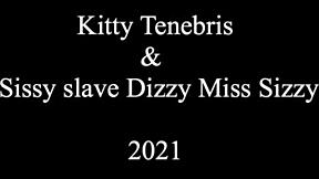 Mistress Gags Crossdressing Lesbian in Bondage Ropes