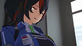 3d cartoon babe with big tits gets creampie in hentai scene