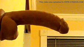 Gay guy hood deepthroating dildo