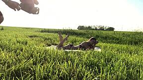 A skinny Russian teen gets drilled hard in a backroom session, showing off her tight body