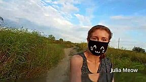 Teen 18+ Juli Smith Undresses And Flashes In Public Field.