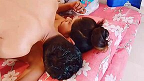 Teen BF pussy fucked hard by horny Desi Hanif and Sumona in doggystyle!