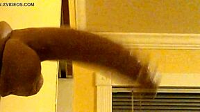 Gay guy hood deepthroating dildo