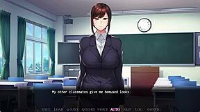 Ayako’s Wild Scene in Saimin Gakushuu Lingerie Game