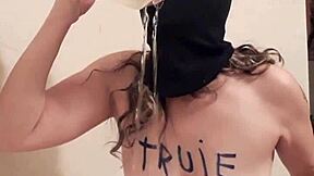 French Slut Humiliated In BDSM Self-Session!