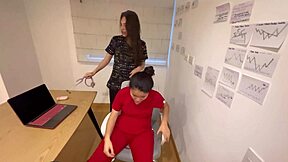 Colombian tattooed student kisses and fucks in office.