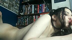 Amazing Brunette In Stockings Passionately