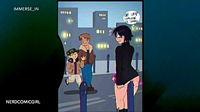 How did the young crossdresser start playing with his ass?