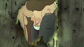 A nun imagines intense front and back fucking in prayer booth hentai parody