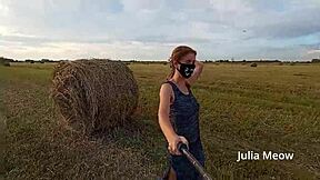 Teen 18+ Juli Smith Undresses And Flashes In Public Field.