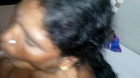 mani aunty suggestively sucks cock after intense fucking with her nephew