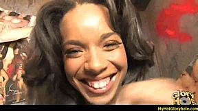 feeling amazing in gloryhole blowjob