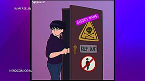 How did the young crossdresser start playing with his ass?