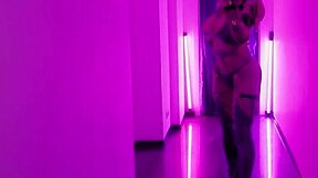 Ivy Valentine engages in a bed fight with feet and tits involved.