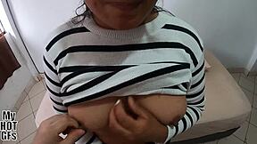 Xiomara viene a un casting porno y termina con la cara llena de lechita