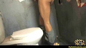 feeling amazing in gloryhole blowjob