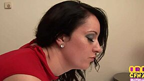 femdom milf in stockings sucks and gets doggystyled in hotel