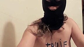 French Slut Humiliated In BDSM Self-Session!