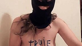 French Slut Humiliated In BDSM Self-Session!