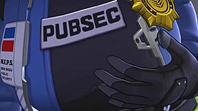 3d cartoon babe with big tits gets creampie in hentai scene