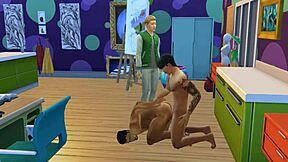 Owen sees his crush jake interact with professor in sims 4 wicked whims group