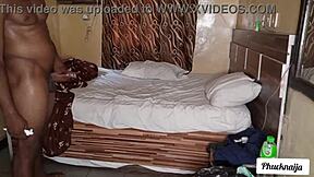 Petite Maid Gets Bent Over for Wet Pussy Dildo Play