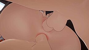 3d cartoon babe with big tits gets creampie in hentai scene